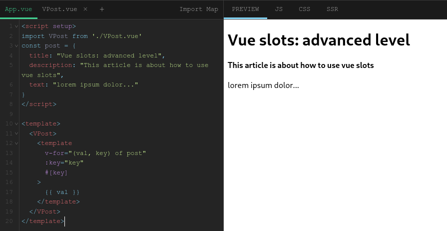 slots result example 1